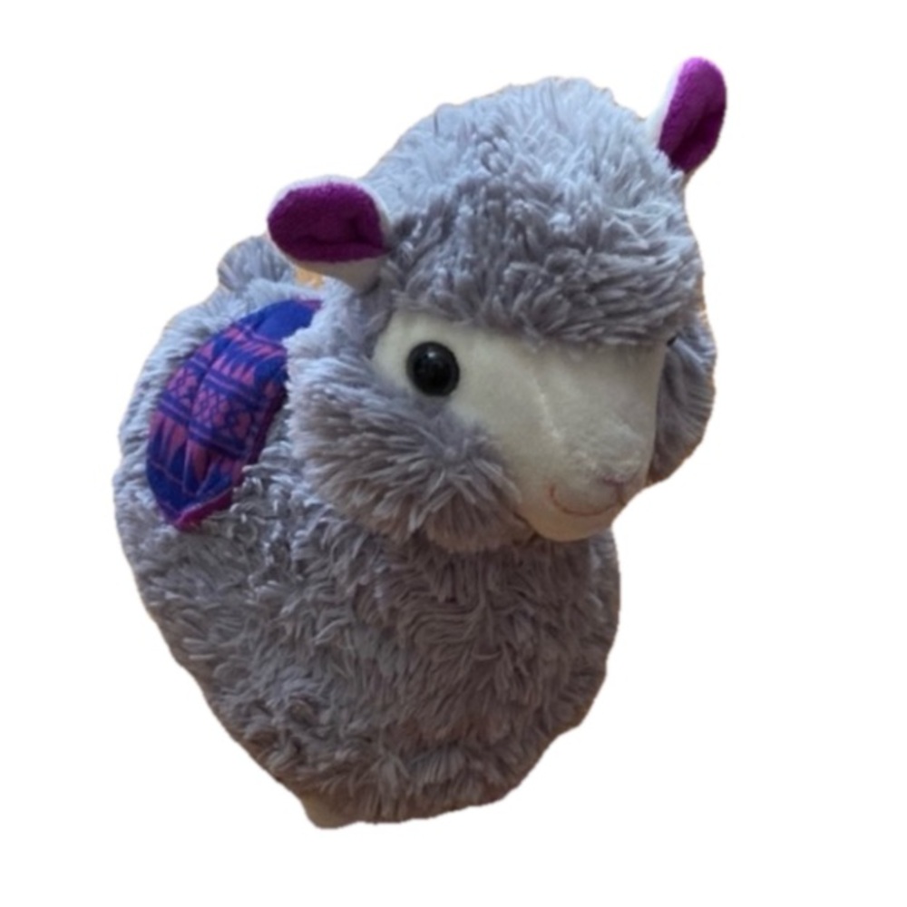 KellyToy Plush Purple and Gray Llama Toy Stuff animal